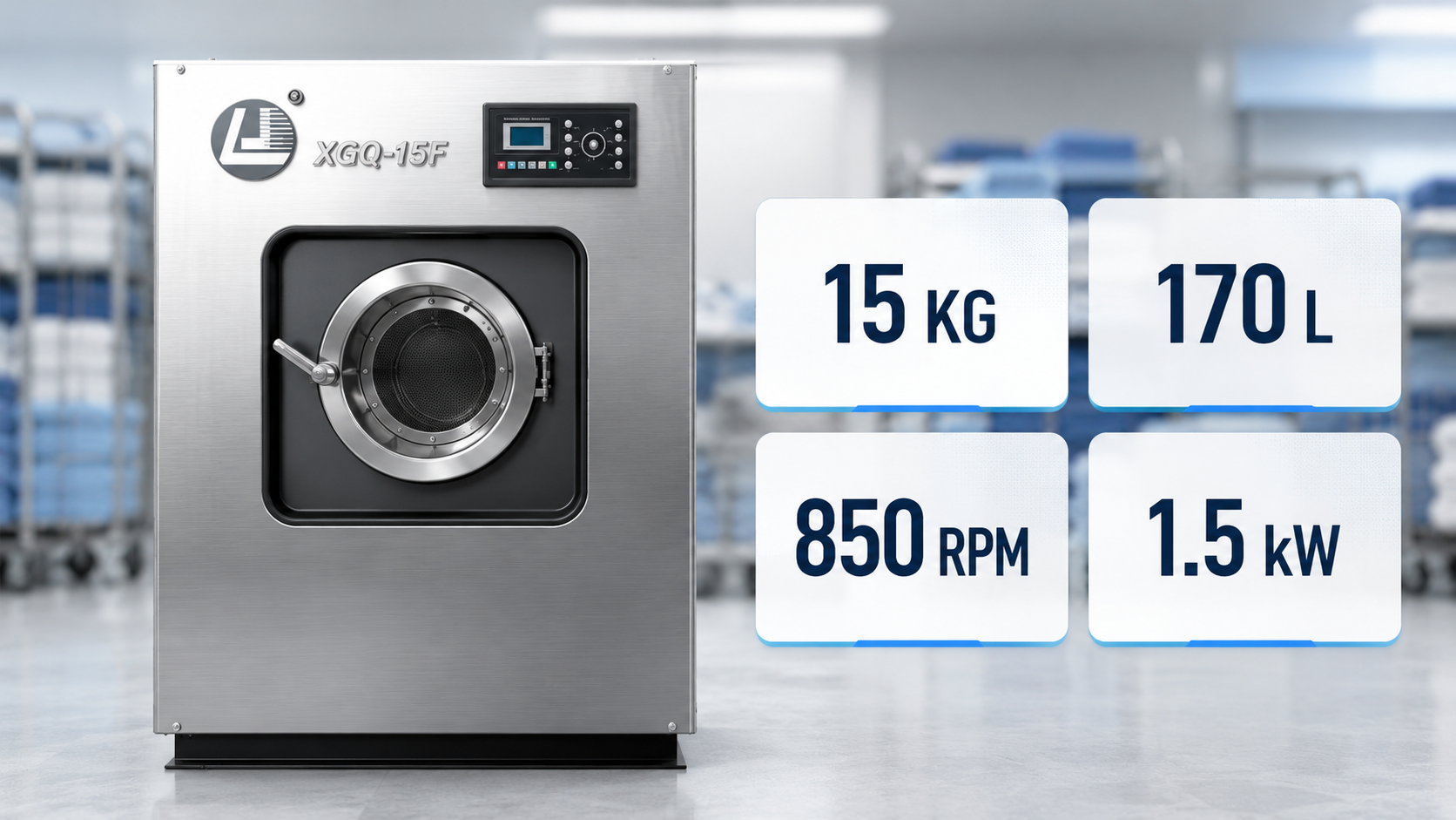 Thông số máy giặt công nghiệp 15kg XGQ-15F