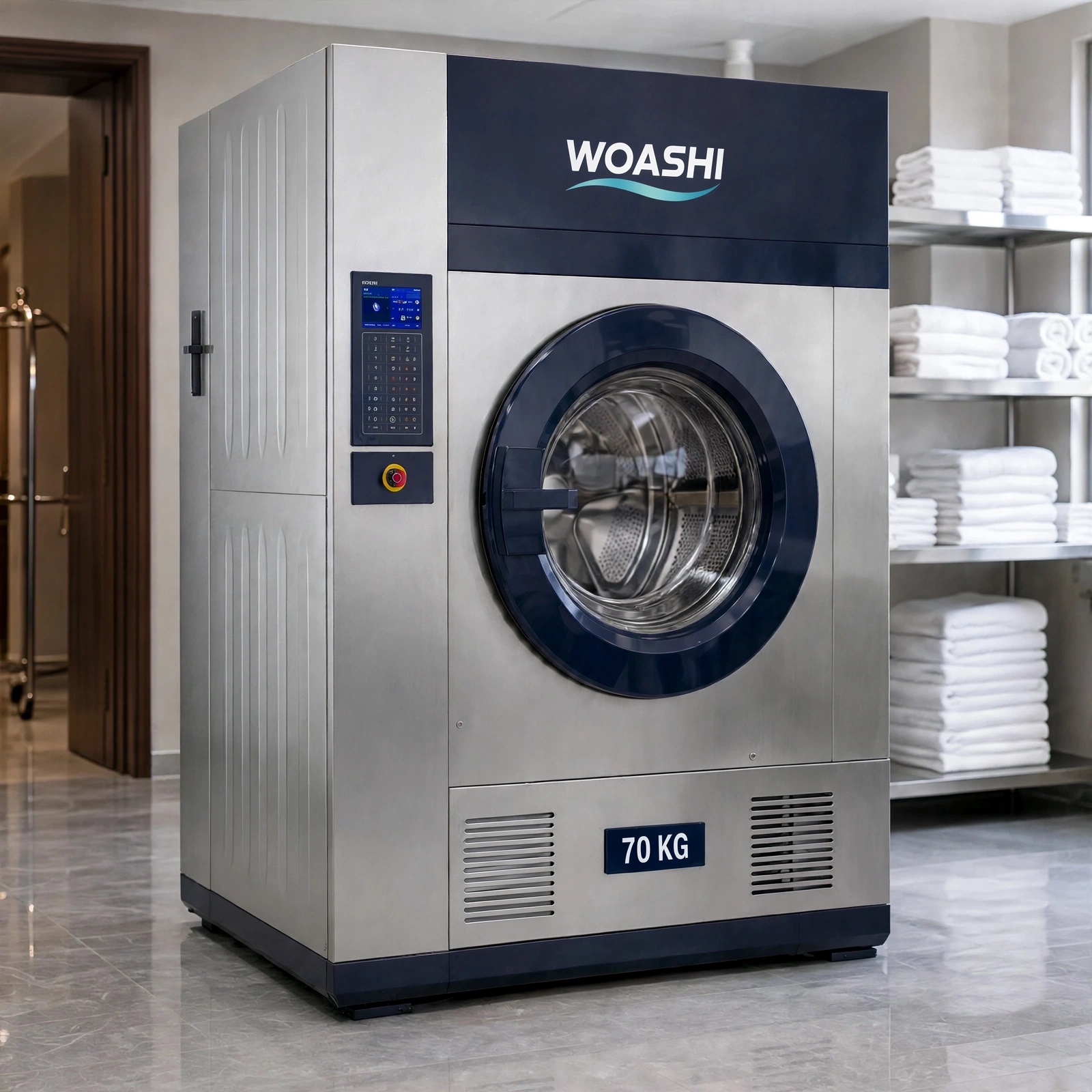 Máy giặt công nghiệp 70kg woashi