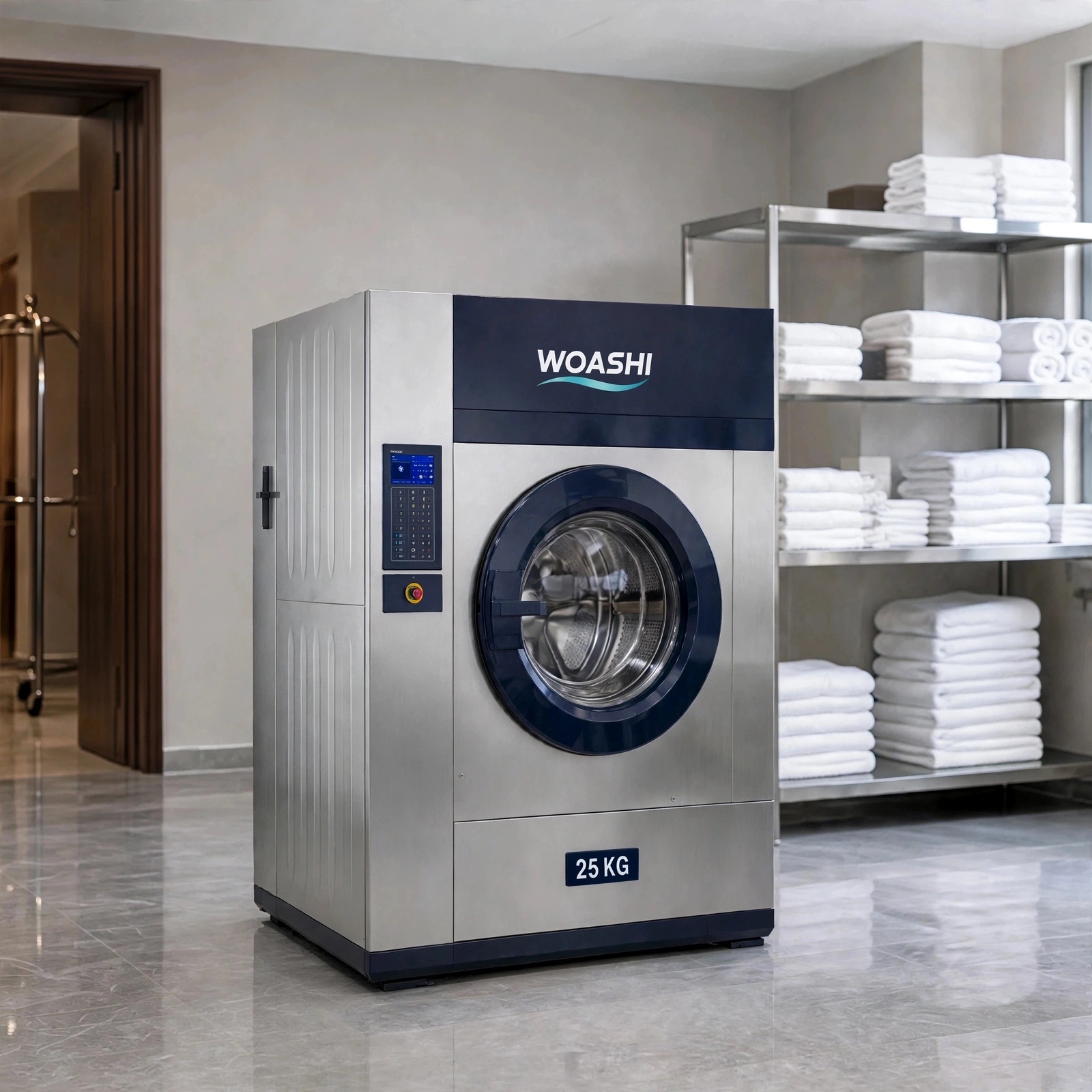 Máy giặt công nghiệp 25kg woashi