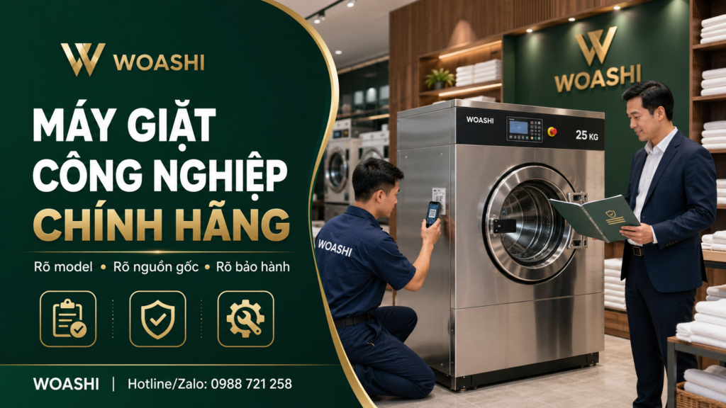 Máy giặt công nghiệp chính hãng WOASHI.